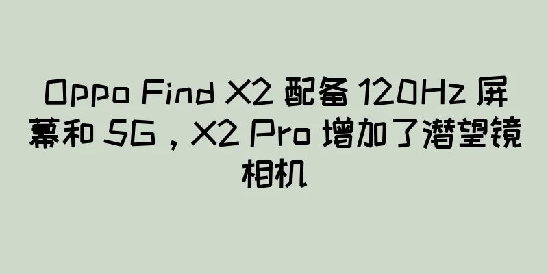 Oppo Find X2 配备 120Hz 屏幕和 5G，X2 Pro 增加了潜望镜相机