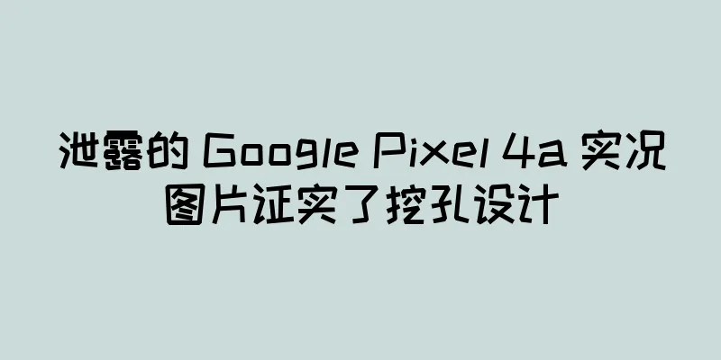泄露的 Google Pixel 4a 实况图片证实了挖孔设计