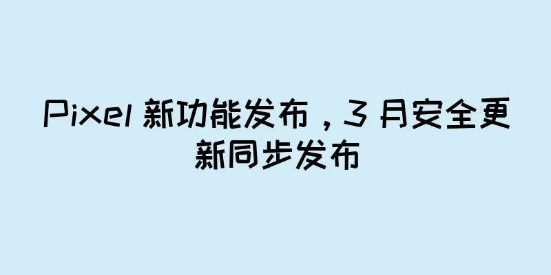 Pixel 新功能发布，3 月安全更新同步发布