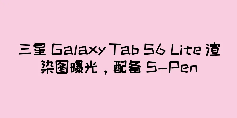 三星 Galaxy Tab S6 Lite 渲染图曝光，配备 S-Pen