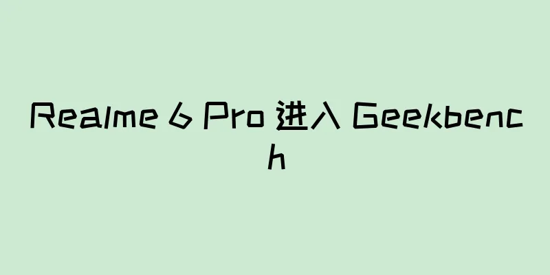 Realme 6 Pro 进入 Geekbench