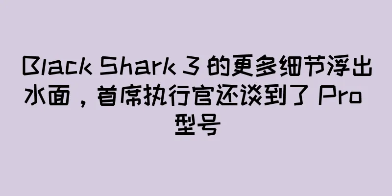 Black Shark 3 的更多细节浮出水面，首席执行官还谈到了 Pro 型号