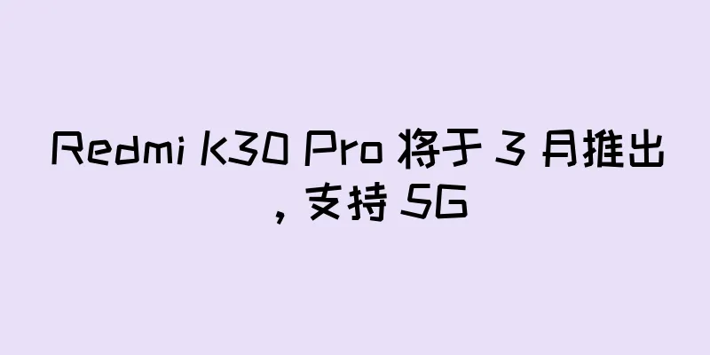 Redmi K30 Pro 将于 3 月推出，支持 5G