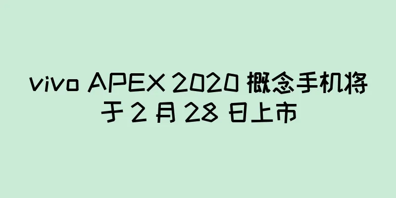 vivo APEX 2020 概念手机将于 2 月 28 日上市