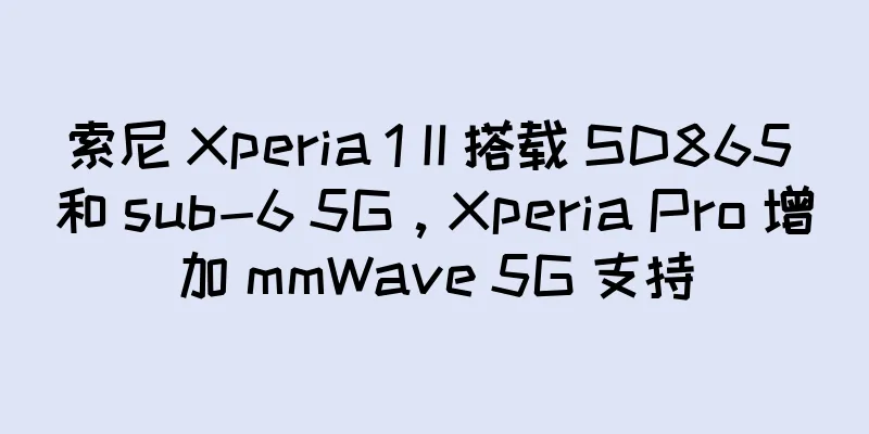索尼 Xperia 1 II 搭载 SD865 和 sub-6 5G，Xperia Pro 增加 mmWave 5G 支持