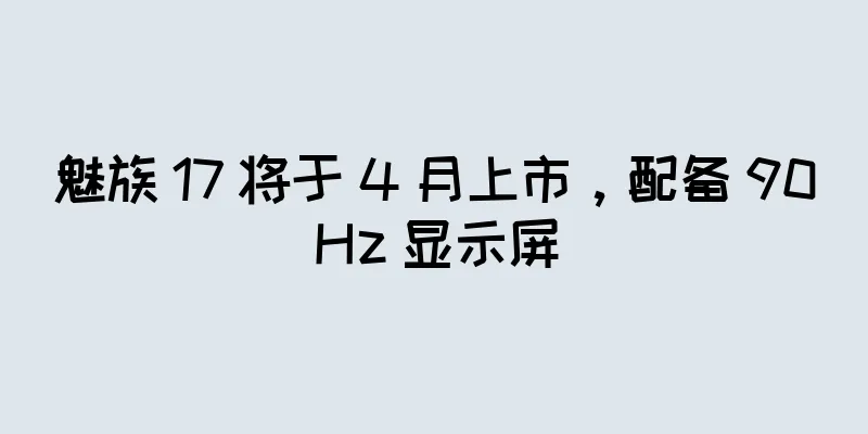 魅族 17 将于 4 月上市，配备 90Hz 显示屏