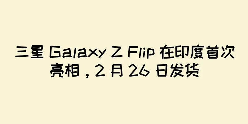 三星 Galaxy Z Flip 在印度首次亮相，2 月 26 日发货