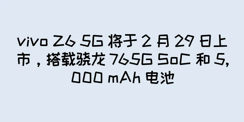 vivo Z6 5G 将于 2 月 29 日上市，搭载骁龙 765G SoC 和 5,000 mAh 电池