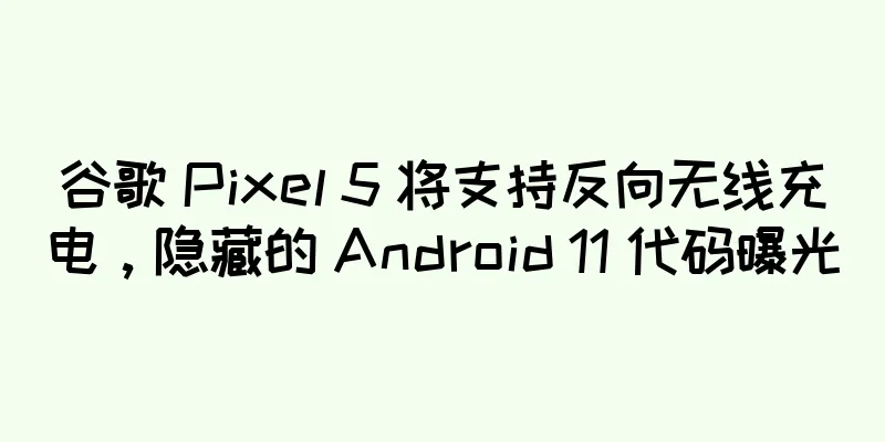 谷歌 Pixel 5 将支持反向无线充电，隐藏的 Android 11 代码曝光
