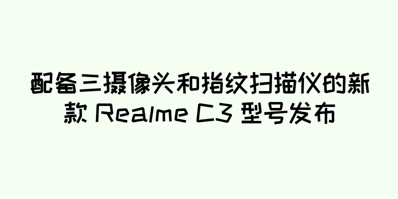 配备三摄像头和指纹扫描仪的新款 Realme C3 型号发布