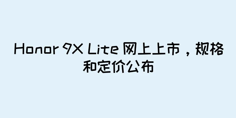 Honor 9X Lite 网上上市，规格和定价公布