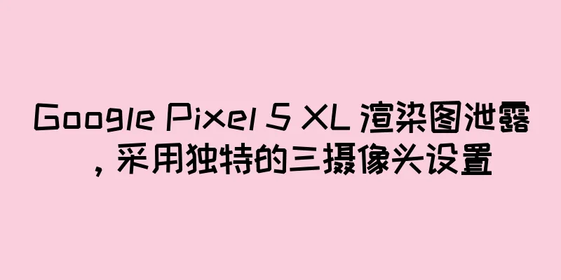 Google Pixel 5 XL 渲染图泄露，采用独特的三摄像头设置