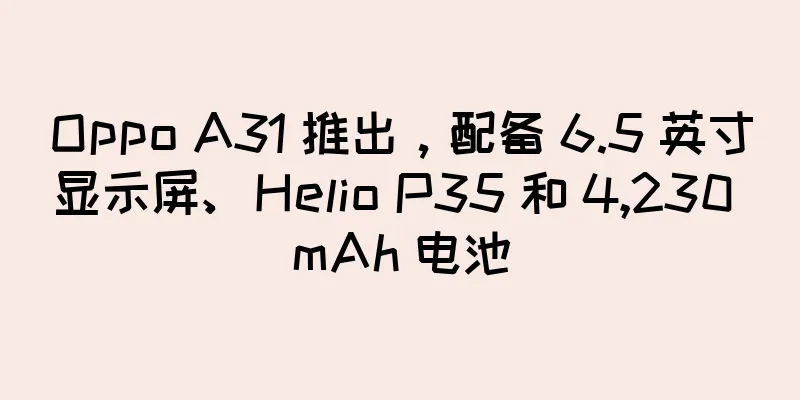 Oppo A31 推出，配备 6.5 英寸显示屏、Helio P35 和 4,230 mAh 电池