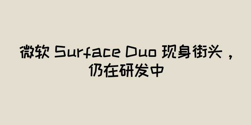 微软 Surface Duo 现身街头，仍在研发中