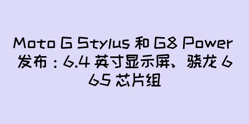 Moto G Stylus 和 G8 Power 发布：6.4 英寸显示屏、骁龙 665 芯片组