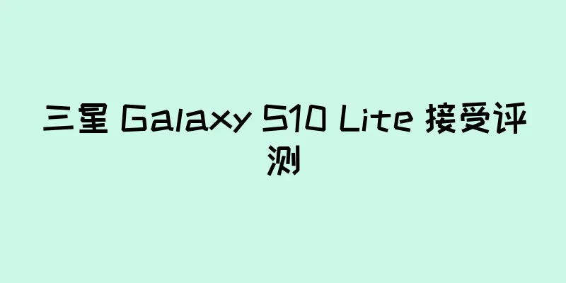 三星 Galaxy S10 Lite 接受评测