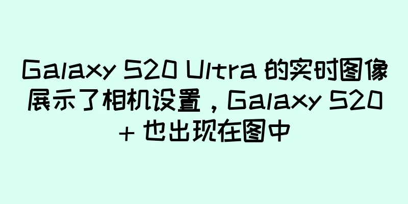 Galaxy S20 Ultra 的实时图像展示了相机设置，Galaxy S20+ 也出现在图中