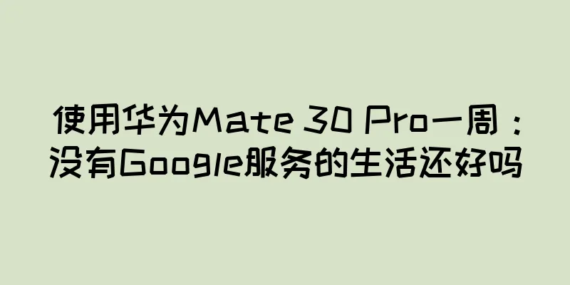 使用华为Mate 30 Pro一周：没有Google服务的生活还好吗