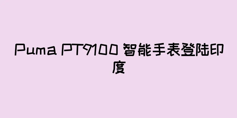 Puma PT9100 智能手表登陆印度