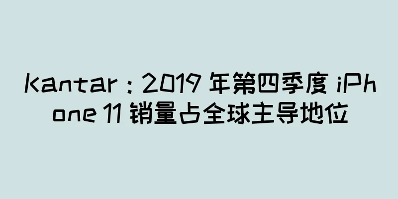 Kantar：2019 年第四季度 iPhone 11 销量占全球主导地位