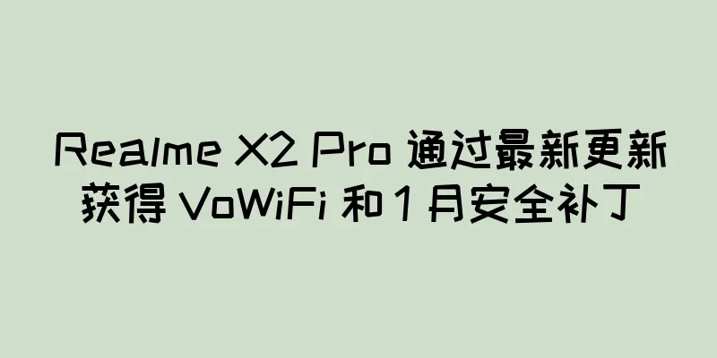 Realme X2 Pro 通过最新更新获得 VoWiFi 和 1 月安全补丁