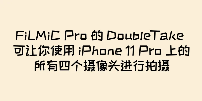 FiLMiC Pro 的 DoubleTake 可让你使用 iPhone 11 Pro 上的所有四个摄像头进行拍摄