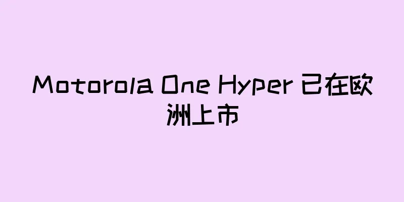 Motorola One Hyper 已在欧洲上市