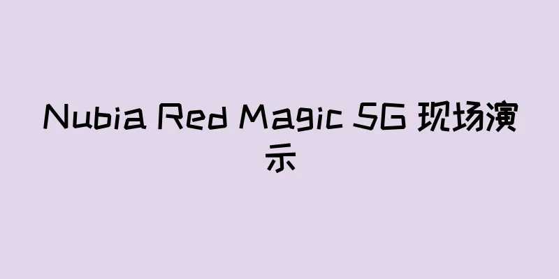 Nubia Red Magic 5G 现场演示
