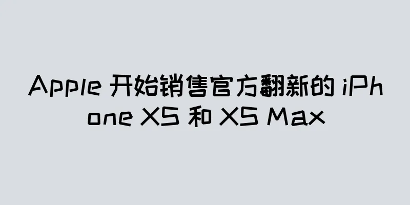 Apple 开始销售官方翻新的 iPhone XS 和 XS Max