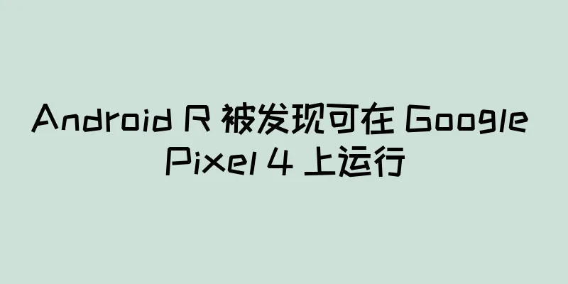 Android R 被发现可在 Google Pixel 4 上运行