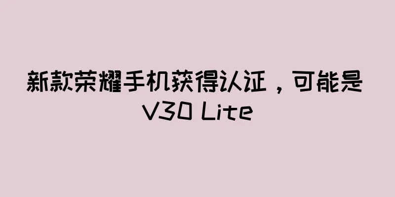 新款荣耀手机获得认证，可能是 V30 Lite