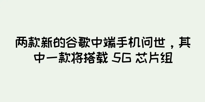 两款新的谷歌中端手机问世，其中一款将搭载 5G 芯片组