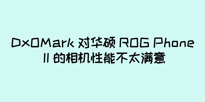 DxOMark 对华硕 ROG Phone II 的相机性能不太满意