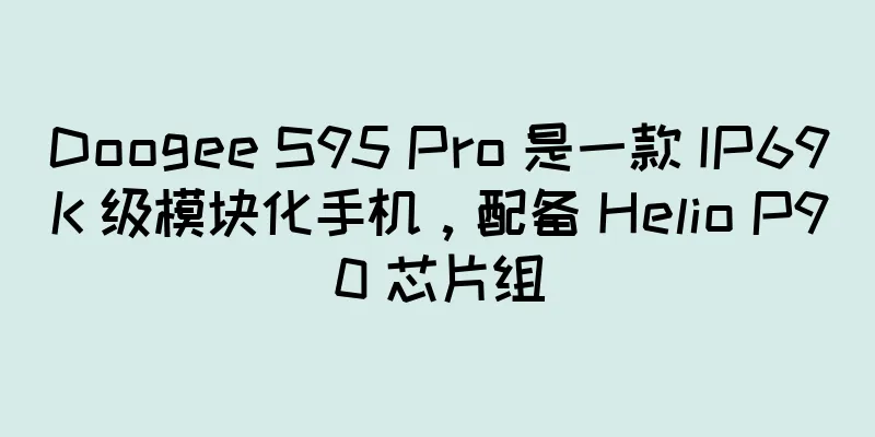 Doogee S95 Pro 是一款 IP69K 级模块化手机，配备 Helio P90 芯片组