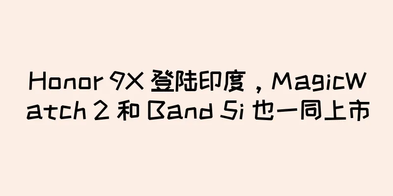 Honor 9X 登陆印度，MagicWatch 2 和 Band 5i 也一同上市