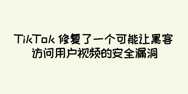 TikTok 修复了一个可能让黑客访问用户视频的安全漏洞