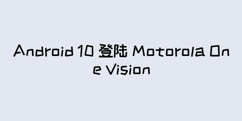Android 10 登陆 Motorola One Vision