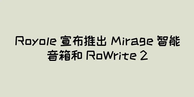 Royole 宣布推出 Mirage 智能音箱和 RoWrite 2