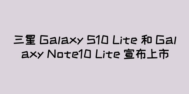 三星 Galaxy S10 Lite 和 Galaxy Note10 Lite 宣布上市