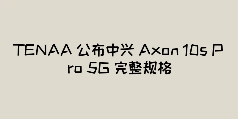TENAA 公布中兴 Axon 10s Pro 5G 完整规格