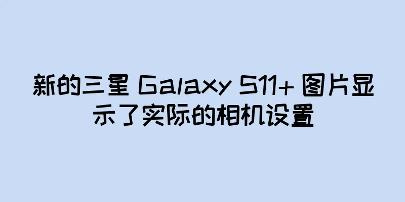 新的三星 Galaxy S11+ 图片显示了实际的相机设置