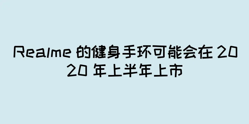 Realme 的健身手环可能会在 2020 年上半年上市