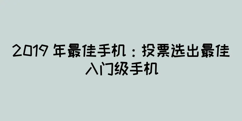 2019 年最佳手机：投票选出最佳入门级手机