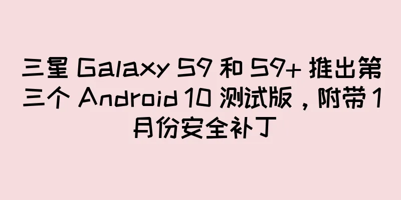 三星 Galaxy S9 和 S9+ 推出第三个 Android 10 测试版，附带 1 月份安全补丁