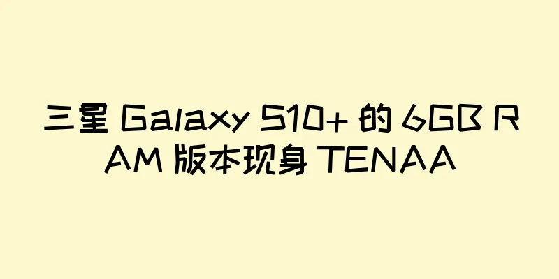三星 Galaxy S10+ 的 6GB RAM 版本现身 TENAA