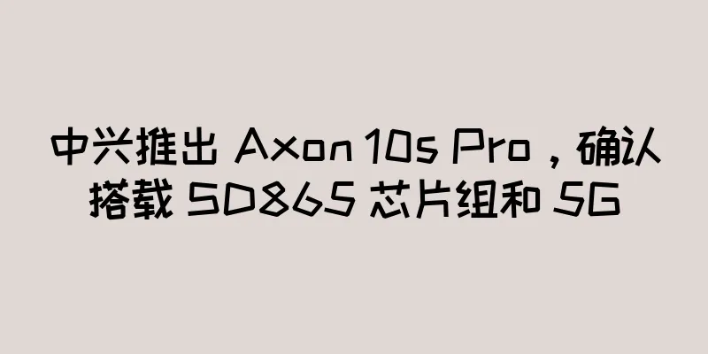 中兴推出 Axon 10s Pro，确认搭载 SD865 芯片组和 5G