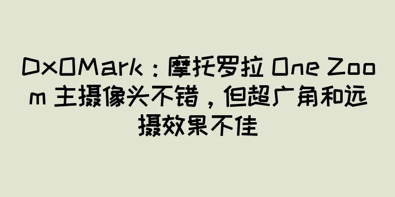 DxOMark：摩托罗拉 One Zoom 主摄像头不错，但超广角和远摄效果不佳
