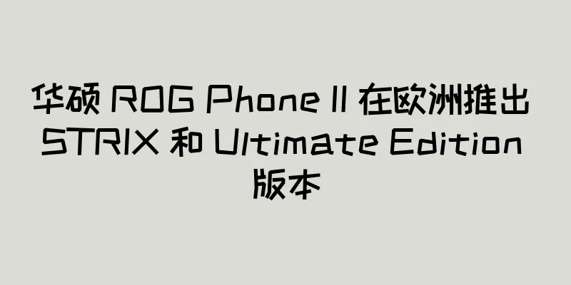 华硕 ROG Phone II 在欧洲推出 STRIX 和 Ultimate Edition 版本