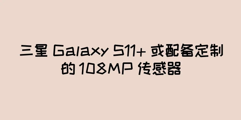 三星 Galaxy S11+ 或配备定制的 108MP 传感器