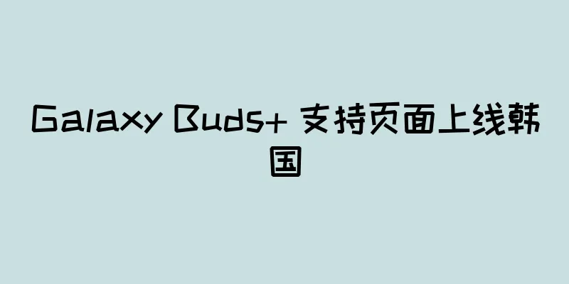 Galaxy Buds+ 支持页面上线韩国